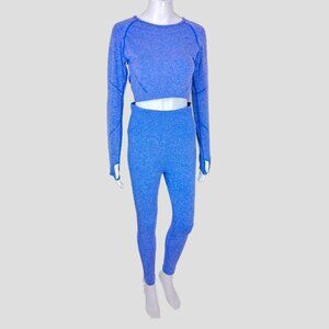 Indigo/Purple Athleisure 2-Piece Women's Active Outfit